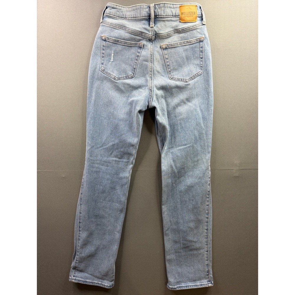 Hollister Vintage Straight Jeans Womens Lightโ Wash Curvy Ultra High Rise 25x29
